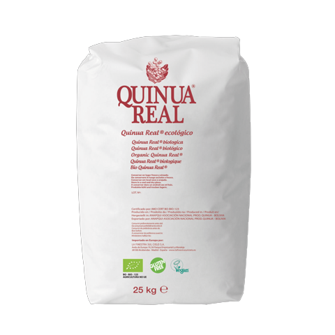 Grano blanco de quinoa real bio 25 kg