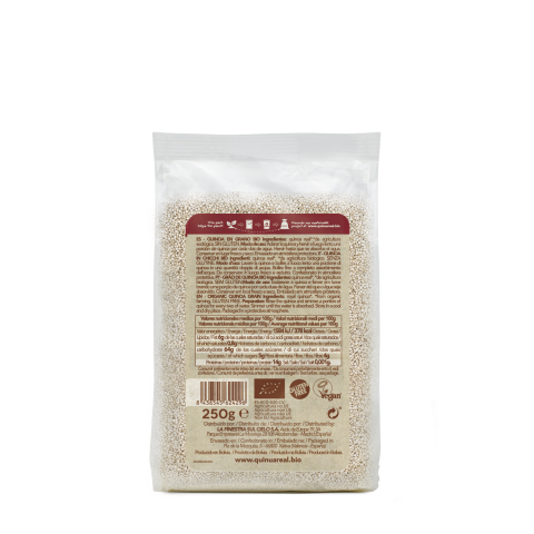 Grano blanco de quinoa real bio 250 g