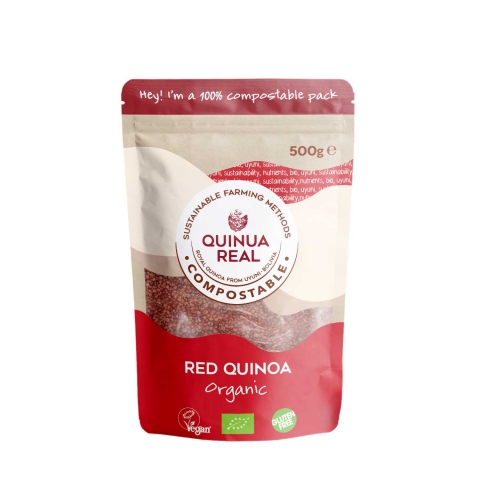 Grano rojo de quinoa real bio 500 g