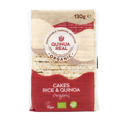 Tortitas de quinoa real y arroz bio